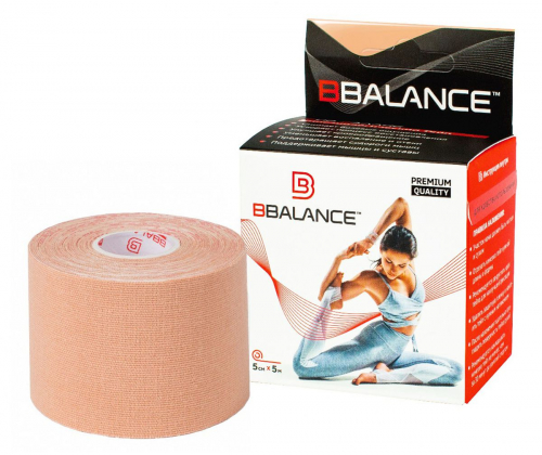 Кинезиотейп BB Tape 5см*5м бежевый