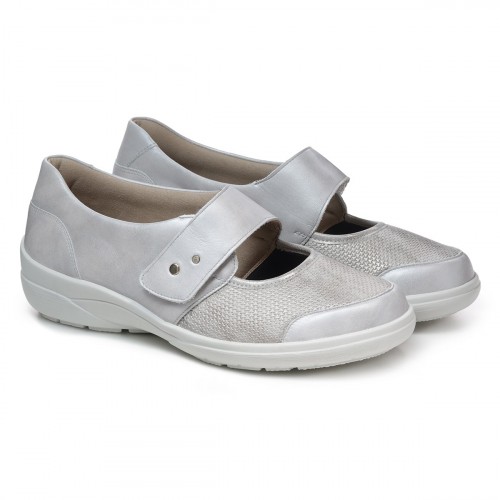 Женские туфли Мэри Джейн Maike, Solidus (линия Solicare Soft), серебристо-серые фото 4
