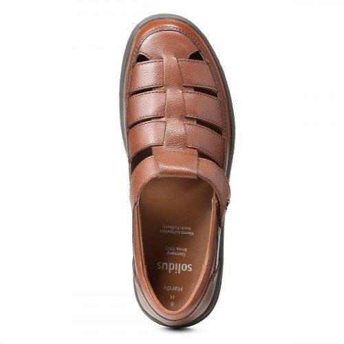 Мужские летние туфли Hardy, Solidus, коричневые фото 5
