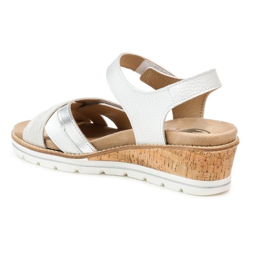 Женские босоножки Mondsee, Frankenschuhe, белый, серебристый фото 4