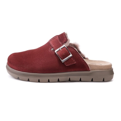 Женские сабо всесезонные Iller, Frankenschuhe, бордовый фото 4
