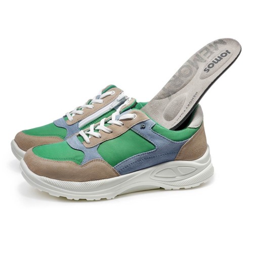 Демисезонные женские кроссовки D-Jomotion, Jomos, бежевый, зеленый, голубой фото 8