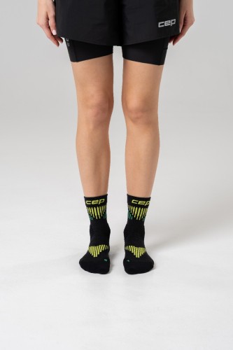 Компрессионные укороченные гольфы CEP для бега, с шерстью мериноса, женские фото 3