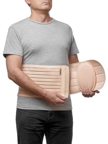 Бандаж послеоперационный грыжевой ОртоНик со съемным пелотом фото 3