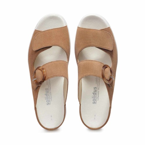 Женские сабо Hannah, Solidus, коричневый фото 5