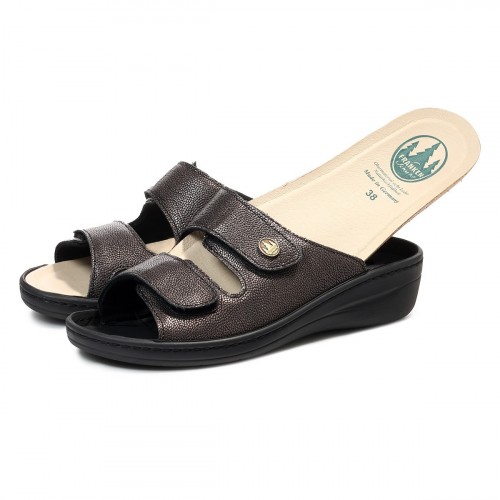 Сабо женские  Eder, Frankenschuhe, зернистый металлик фото 10
