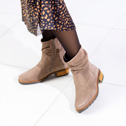 Полусапоги женские демисезонные Solidus Kinga Stiefel серые фото 2