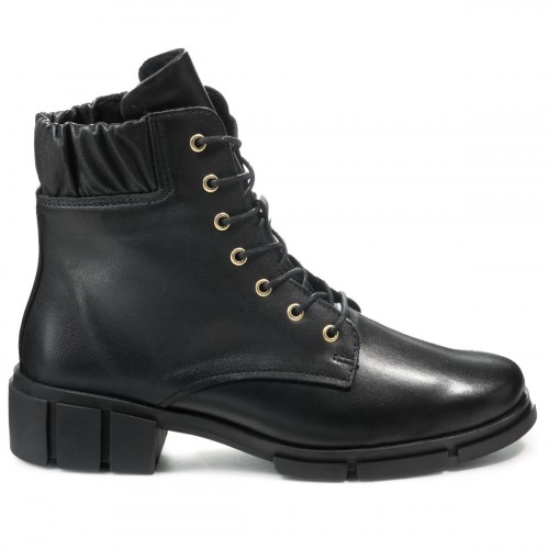 Женские ботинки на шнуровке Kibu Stiefel, Solidus, черные фото 4