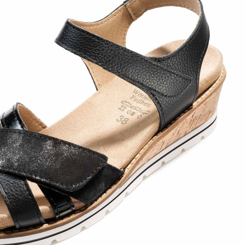 Женские босоножки Mondsee, Frankenschuhe, черный фото 10