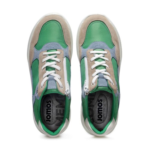 Демисезонные женские кроссовки D-Jomotion, Jomos, бежевый, зеленый, голубой фото 5