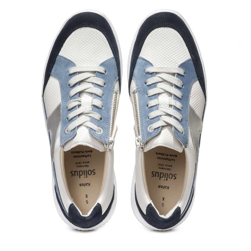 Кроссовки женские Kalea, Solidus, синий, молочный, голубой фото 5