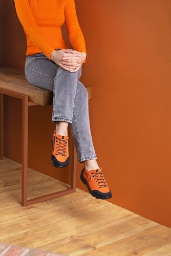 Женские треккинговые кроссовки Suvretta с мембраной, Jomos, оранжевые фото 12