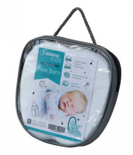 Анатомическая подушка для новорожденных Askona NEW BORN фото 4