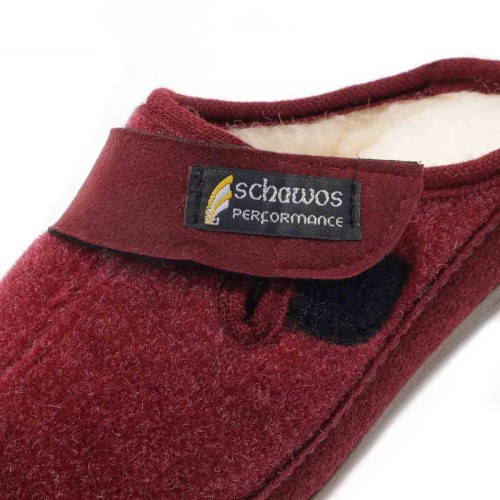 Женская домашняя обувь, Adda, Schawos, бордовый фото 5