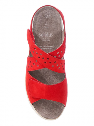 Женские сандалии Solidus Gina красные фото 4