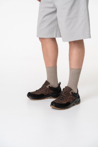 Демисезонные мужские полуботинки Trekking, Jomos, коричневый, черный фото 2