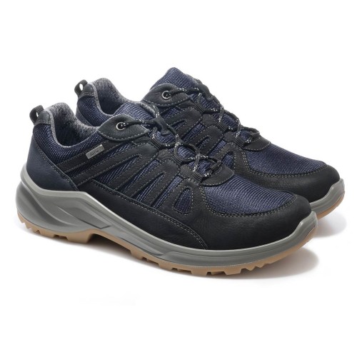 Демисезонные мужские полуботинки Trekking, Jomos, синий, черный фото 11