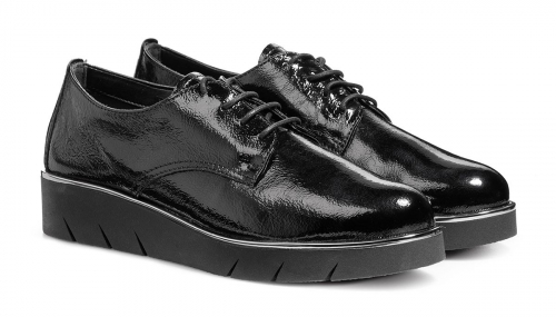 Полуботинки дерби женские демисезонные The FLEXX Agata чёрные фото 6