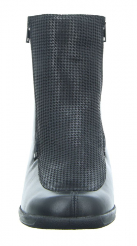 Полусапоги зимние женские Solidus Mary Stiefel на молнии чёрные фото 3