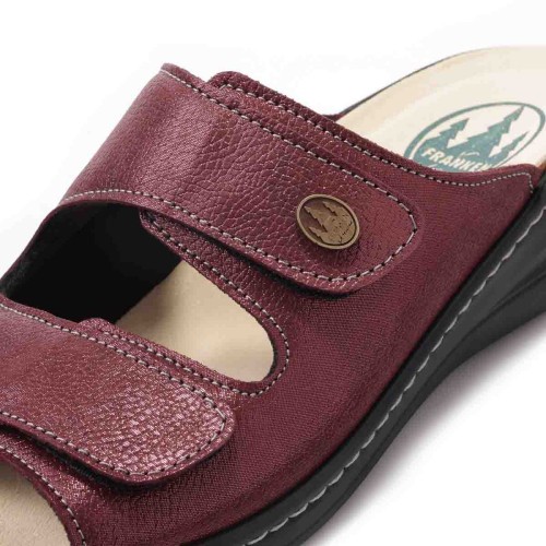 Женские сабо Eder, Frankenschuhe, бордовый фото 8