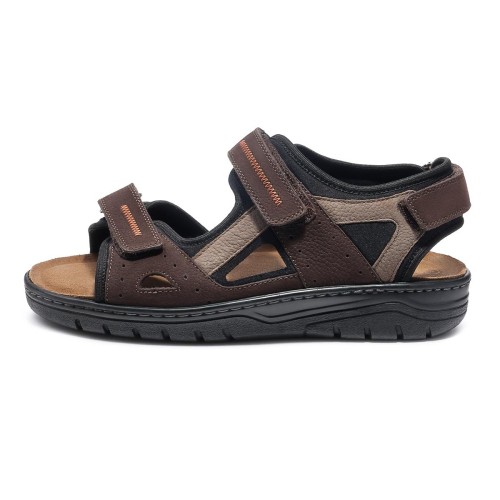 Мужские сандалии Solidus, Man Special, коричневый, серый фото 4