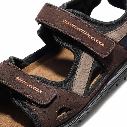Мужские сандалии Solidus, Man Special, коричневый, серый фото 8
