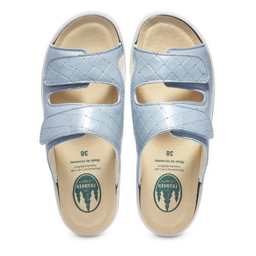 Сабо женские Eder, Frankenschuhe, голубой фото 4