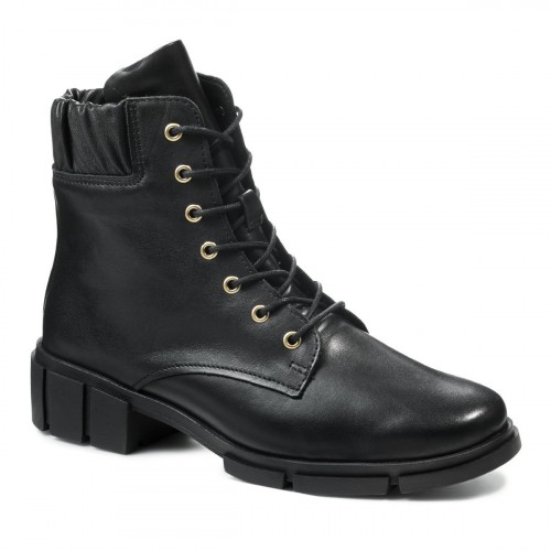Женские ботинки на шнуровке Kibu Stiefel, Solidus, черные