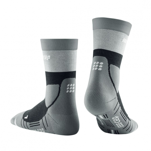 Мужские компрессионные тонкие высокие носки CEP merino для активного отдыха на природе фото 2