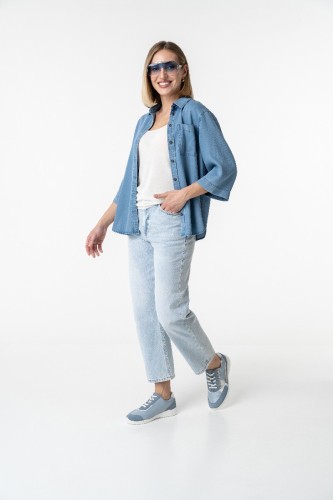 Женские кроссовки Kyle (линия Solicare Soft), Solidus, голубой, белый, серебристый фото 2