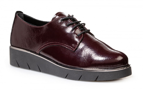 Полуботинки дерби женские демисезонные The FLEXX Agata бордовые