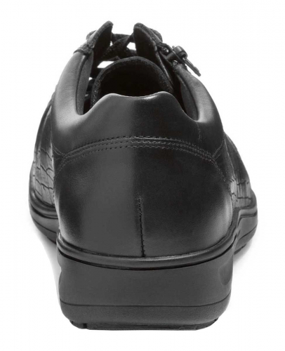 Кроссовки демисезонные женские Solidus Kate чёрные кожаные фото 3