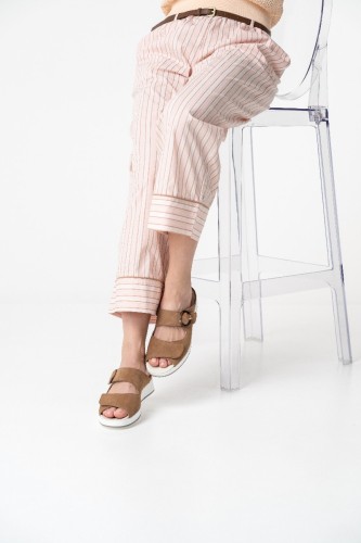 Женские сабо Hannah, Solidus, коричневый фото 4