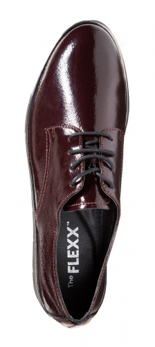 Полуботинки дерби женские демисезонные The FLEXX Agata бордовые фото 4