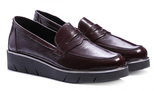 Лоферы демисезонные женские The FLEXX бордовые фото 6