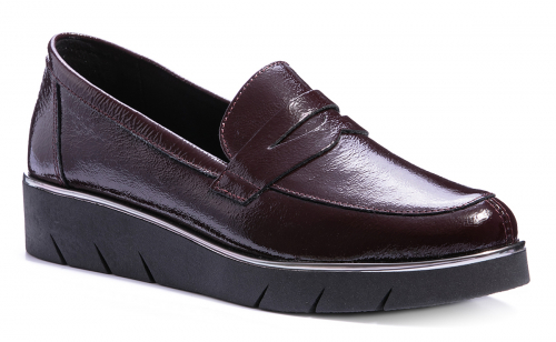 Лоферы демисезонные женские The FLEXX бордовые