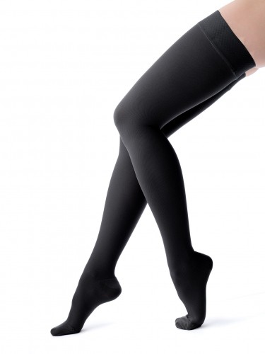 Компрессионные чулки duomed 1 класс компрессии с резинкой на силиконовой основе фото 3