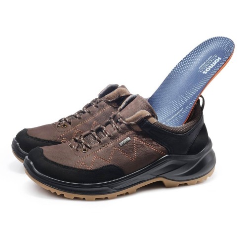 Демисезонные мужские полуботинки Trekking, Jomos, коричневый, черный фото 8