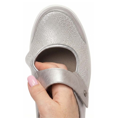 Женские туфли Heaven, линия Solicare Soft, Solidus, серый металлик фото 9