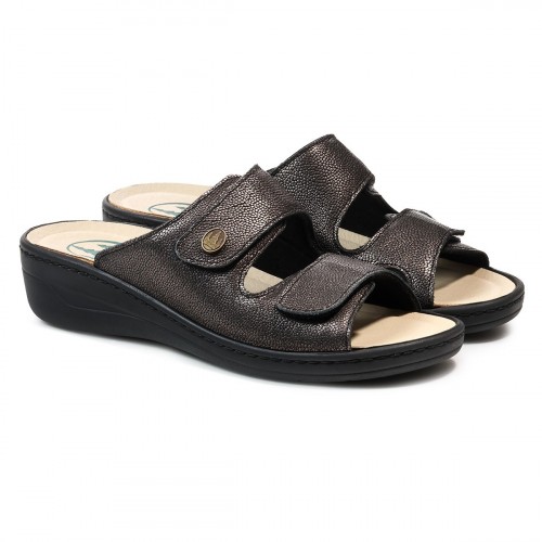 Сабо женские  Eder, Frankenschuhe, зернистый металлик фото 13