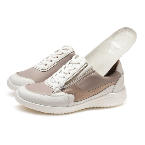 Кроссовки женские Kyle (Solicare Soft), Solidus, белый, бежевый, золотистый фото 8