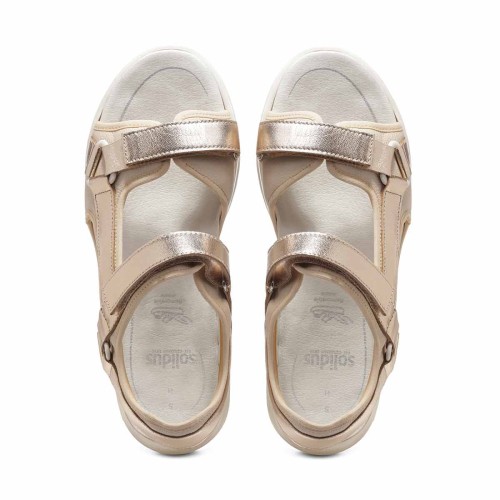 Женские сандалии Hetty, Solidus, бежевый, золотистый фото 3