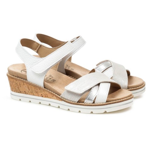 Женские босоножки Mondsee, Frankenschuhe, белый, серебристый фото 2