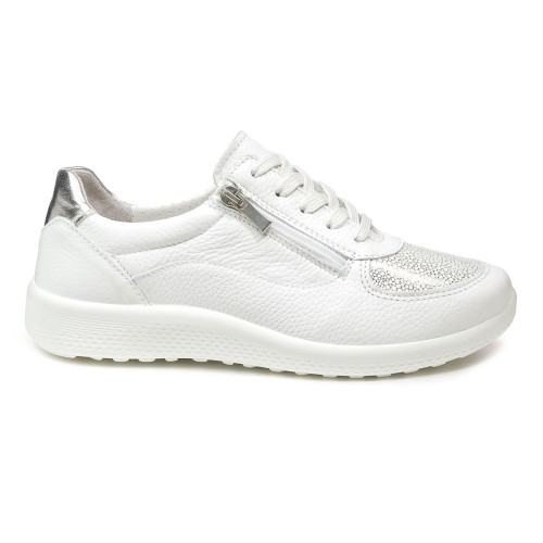 Женские демисезонные кроссовки Enns, Frankenschuhe, белый, серебристый фото 2