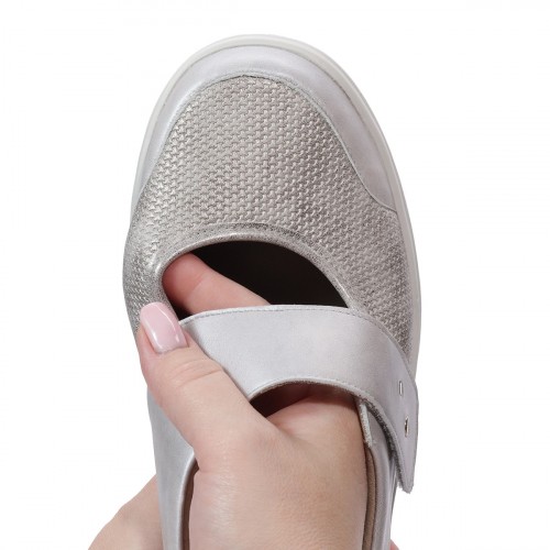 Женские туфли Мэри Джейн Maike, Solidus (линия Solicare Soft), серебристо-серые фото 11