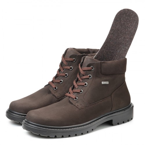 Мужские ботинки на шнуровке Alpina, Jomos, коричневые фото 7