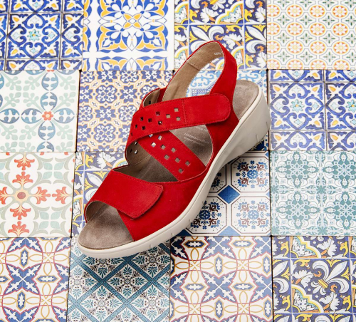 Женские сандалии Solidus Gina красные фото 7