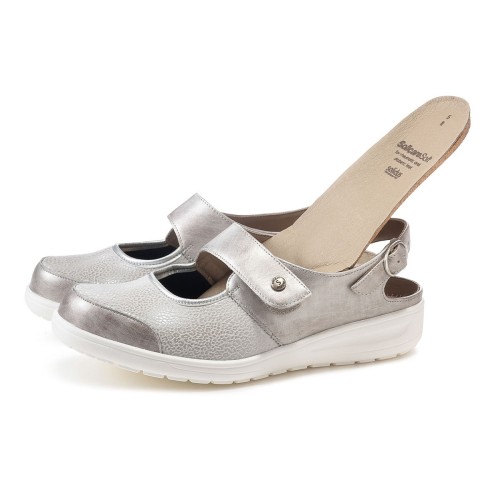 Женские туфли Heaven, линия Solicare Soft, Solidus, серый металлик фото 6