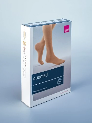 Компрессионные чулки duomed 1 класс компрессии с резинкой на силиконовой основе фото 7