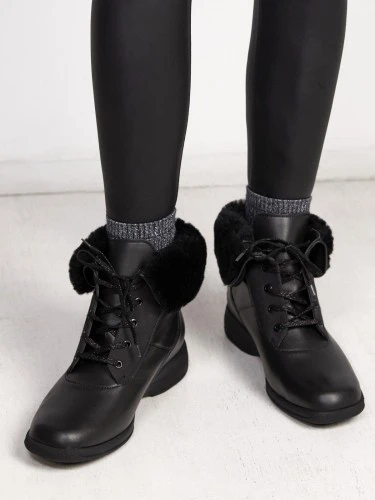 Полусапоги зимние женские Solidus Mary Stiefel, черные | Заказать за ...